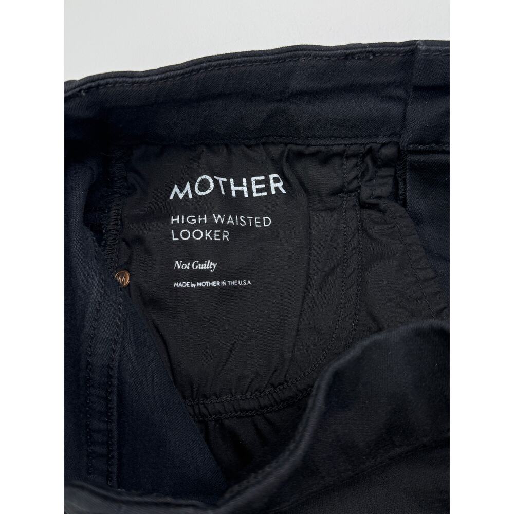 MOTHER High Waist Looker Jean In Not Guilty Black Size 24 Made In USA - Picture 6 of 9